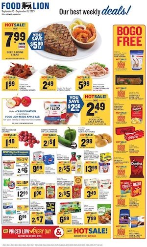 Food Lion Deals Sep 13 - 19, 2023