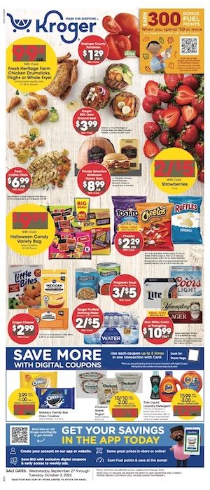 Kroger Deals Sep 27 - Oct 3, 2023
