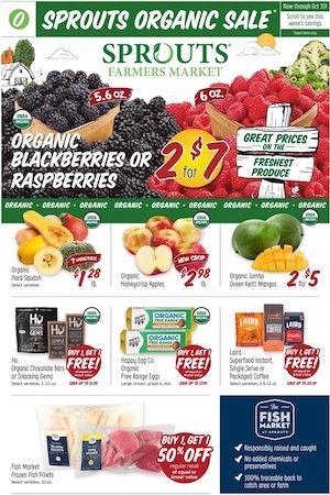 Sprouts Organic Deals Sep 27 - Oct 3, 2023