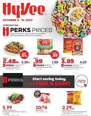 Hy-Vee HPerks Prices Oct 9 - 15, 2023