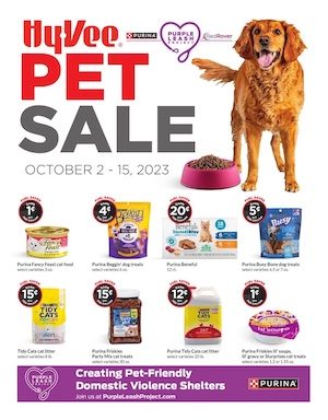 Hy-Vee Pet Sale Oct 2 - 15 