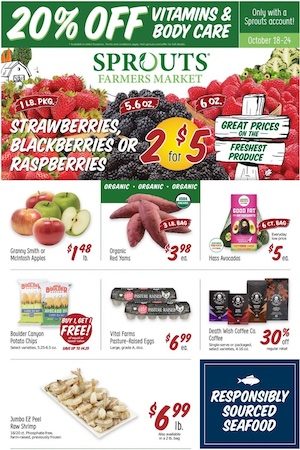 Sprouts BOGOs Oct 18 - 24, 2023