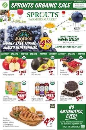 Sprouts Organic Sale Oct 4 - 10, 2023