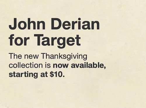 Target John Derian for Target Thanksgiving Collection