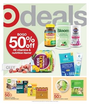 Target Vitamin Sale BOGO 50% off