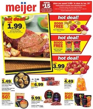 Meijer Weekly Ad Hot Deals 1:14 - 1:20, 2024