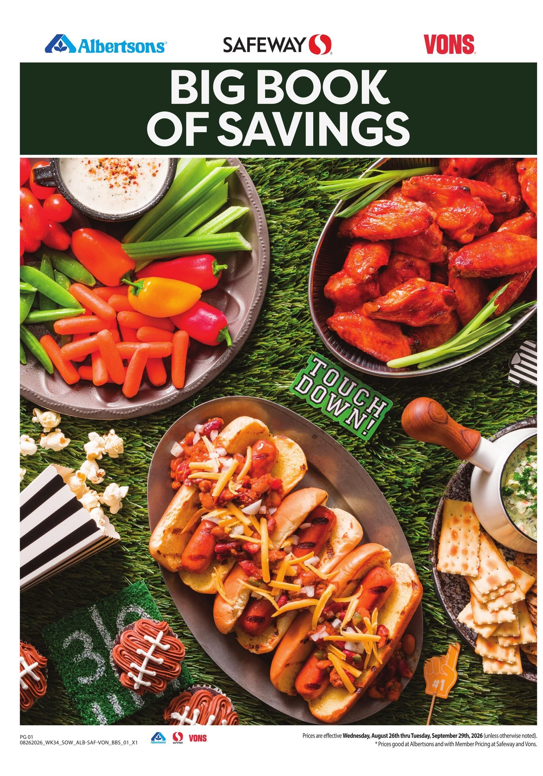 Albertsons Big Book of Savings August 26 - September 29, 2026 page 1
