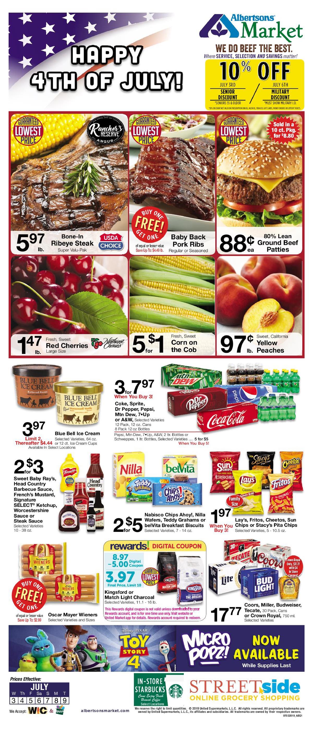 Albertsons Market Ad Jul 3 - 9, 2019 - WeeklyAds2