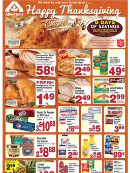 Albertsons Thanksgiving Weekly Ads November 2014