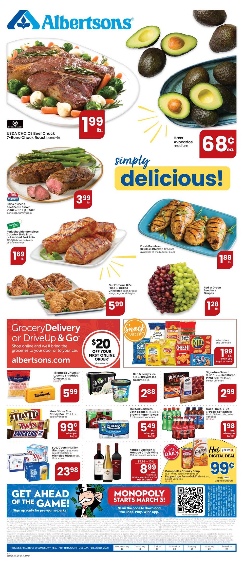 Albertsons Weekly Ad Feb 17 23, 2021 WeeklyAds2