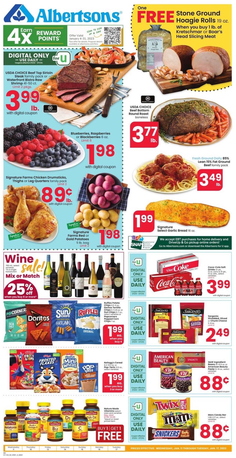 Albertsons Weekly Ad Sale Jan 11 17, 2023 WeeklyAds2