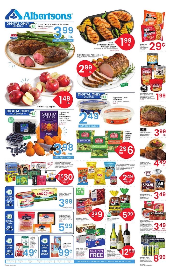 Albertsons Weekly Ad Jan 24 30, 2024 WeeklyAds2