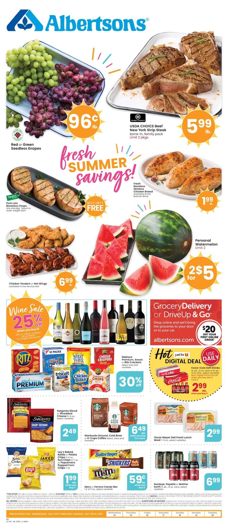 Albertsons Weekly Ad Jul 14 20, 2021 WeeklyAds2