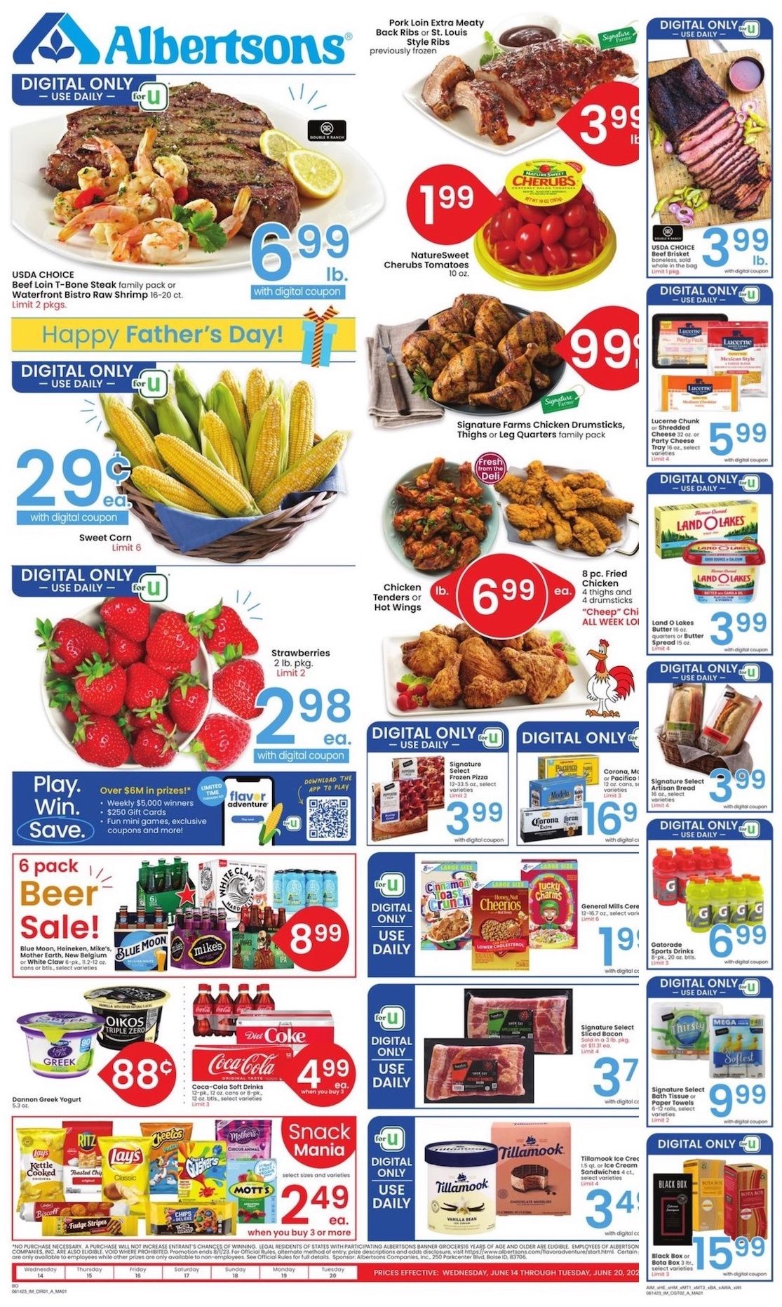 Albertsons Ad Father's Day Jun 14 20, 2023 WeeklyAds2