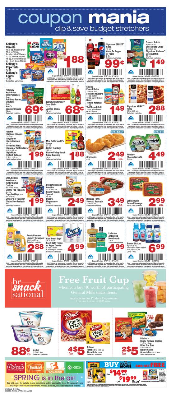 Albertsons Weekly Ad Mar 10 2016 page 1