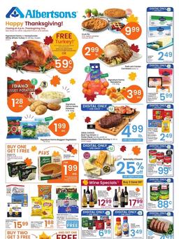 Albertsons Weekly Ad Thanksgiving Nov 15 - 23, 2023