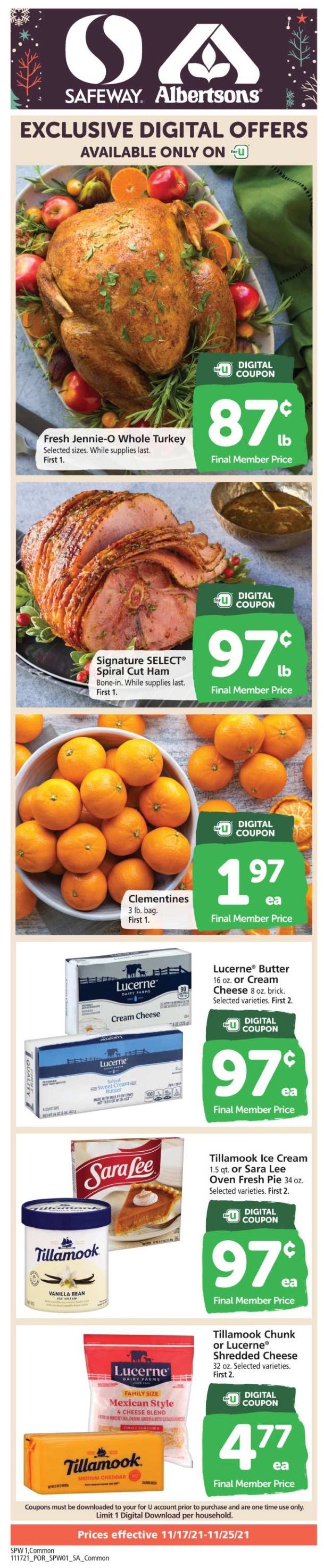 Albertsons Weekly Ad Nov 17 25, 2021 WeeklyAds2