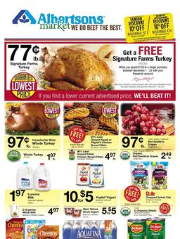 Albertsons Weekly Ad November 1–7, 2017