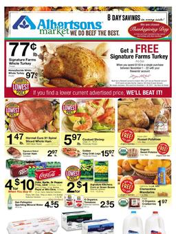 Albertsons Weekly Ad November 15–22, 2017