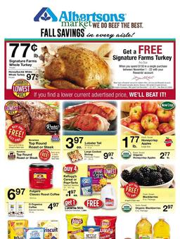 Albertsons Weekly Ad November 8–14, 2017