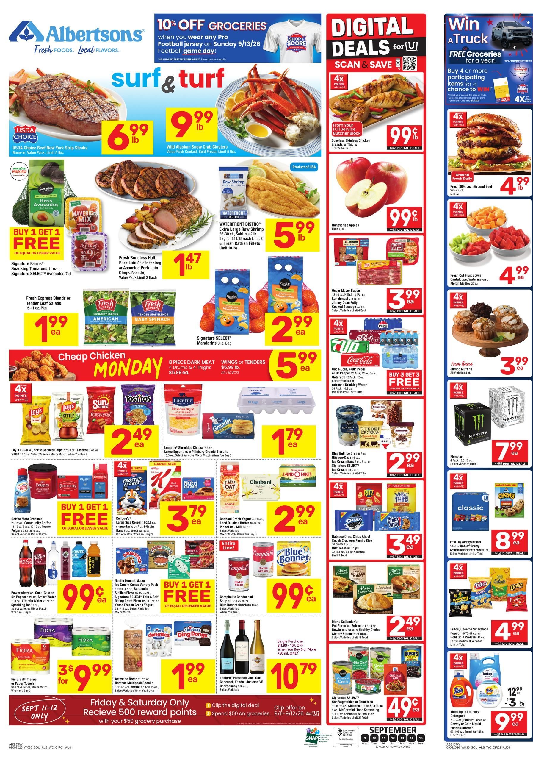 Albertsons Weekly Ad September 9 - 15, 2026 page 1