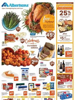 Albertsons Weekly Ad Thanksgiving Nov 18–26, 2020