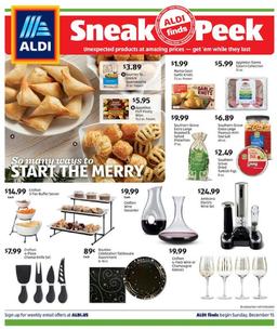 ALDI Ad In-Store Dec 15–21, 2019 NY