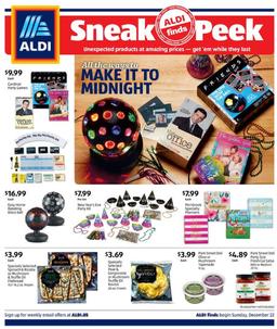 ALDI Ad In-Store Dec 22 - 28, 2019