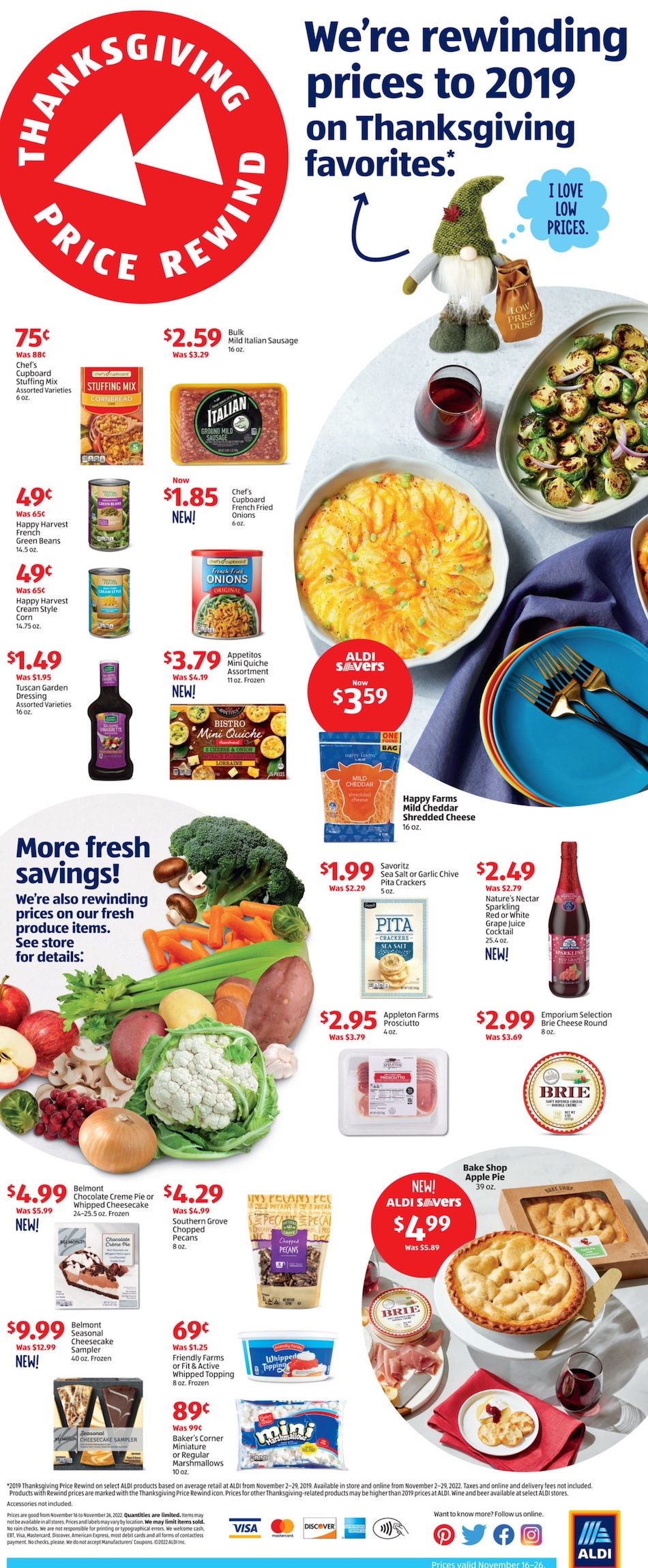 ALDI Holiday Ad Nov 16 22, 2022 WeeklyAds2