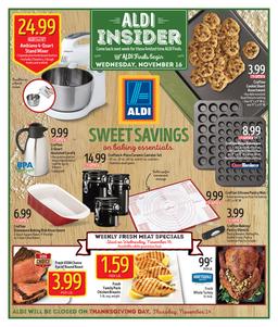 ALDI Weekly Ad Nov 16 2016 Thanksgiving