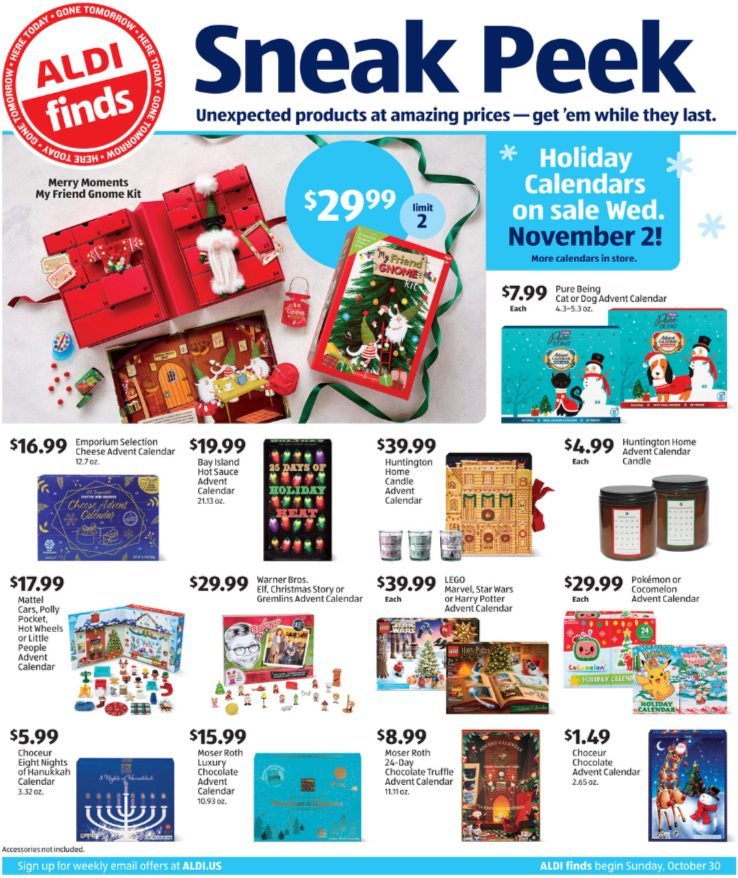 ALDI Weekly Ad Preview Oct 30 - Nov 5, 2022 page 1