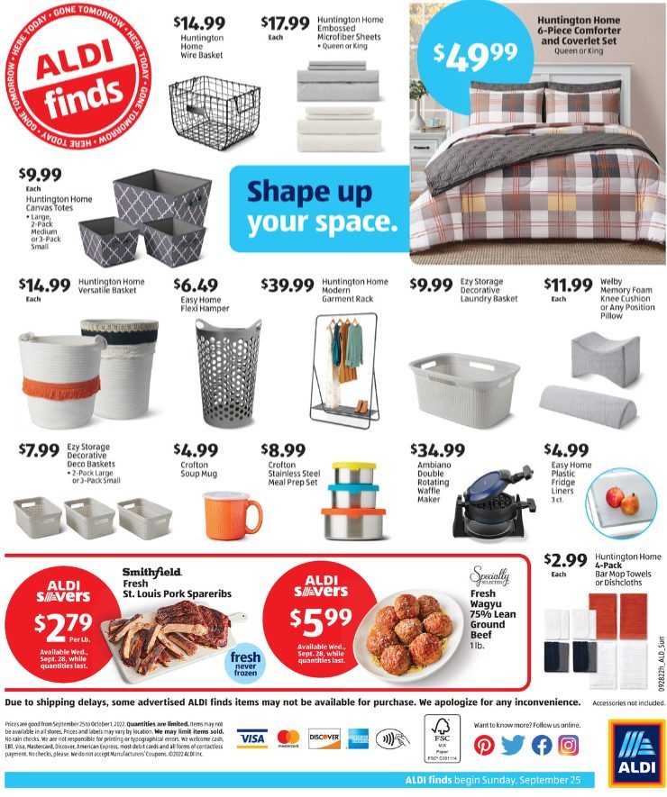 ALDI Weekly Ad Preview Sep 25 - Oct 1, 2022 - WeeklyAds2