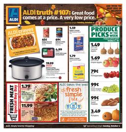 ALDI Weekly Ad Special Buys Oct 4 - Oct 10 2015