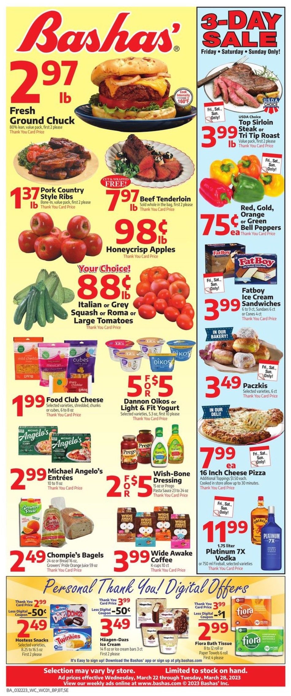 Bashas Weekly Ad Sale Mar 22 - 28, 2023 - Weeklyads2