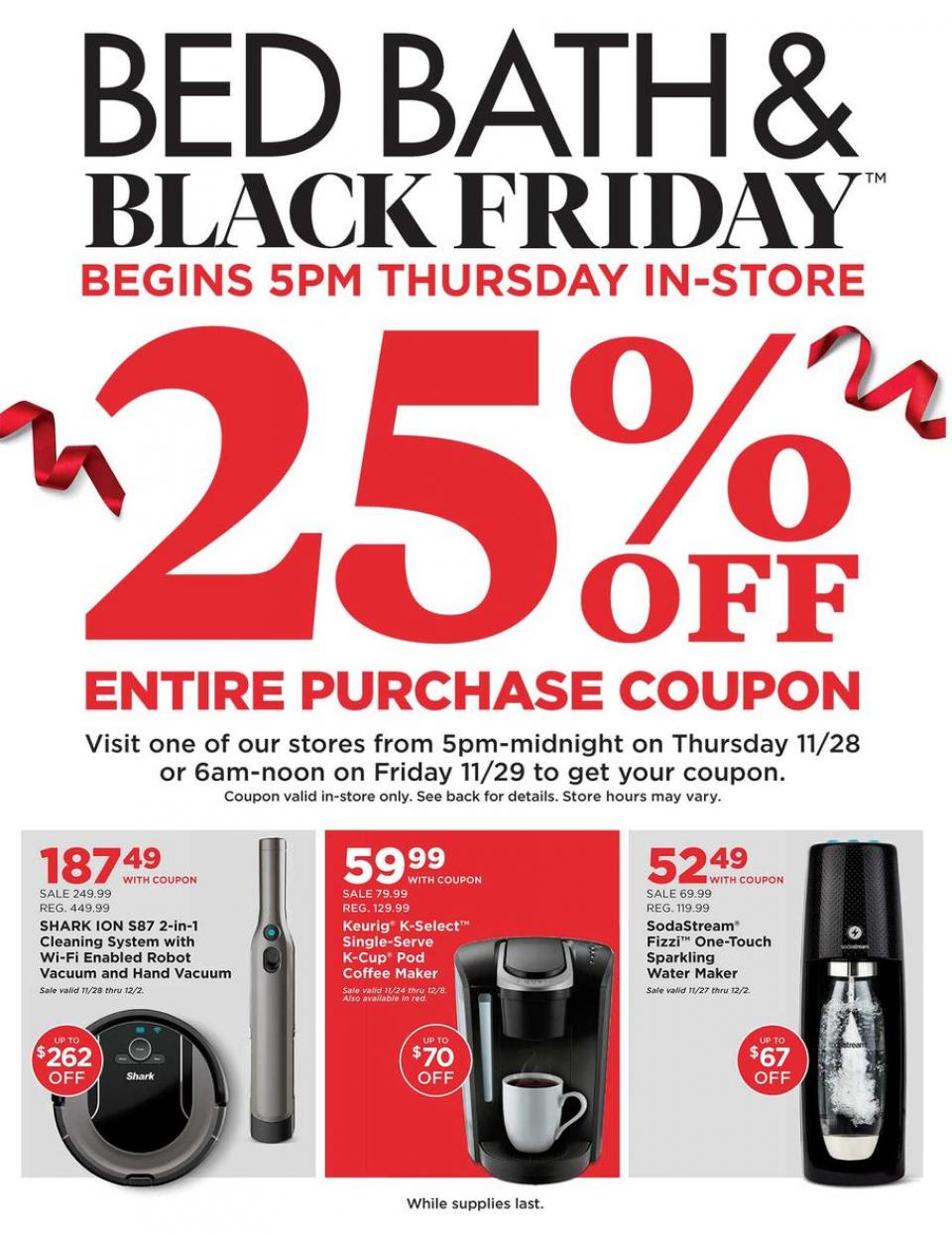 Bed and Bath black friday ad