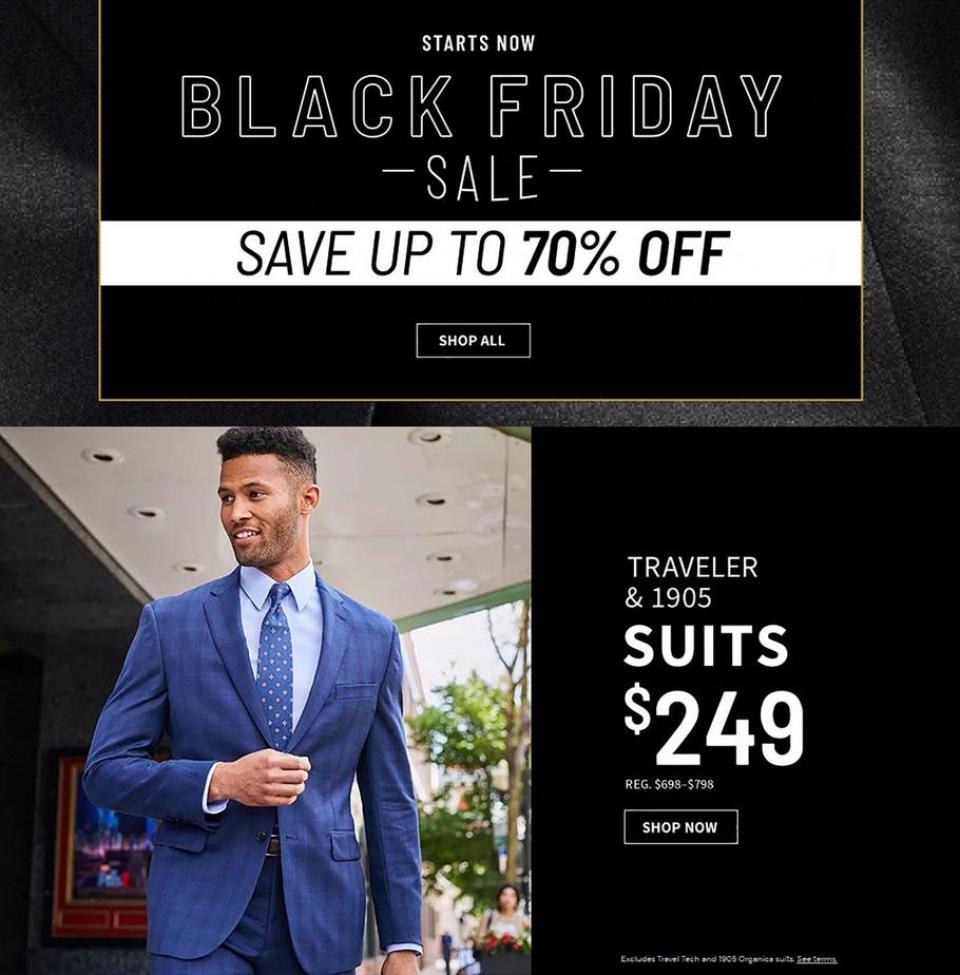 Jos. A. Bank black friday ad