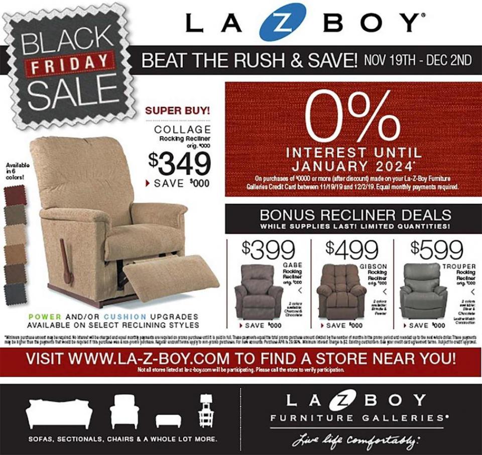 La Z Boy black friday ad
