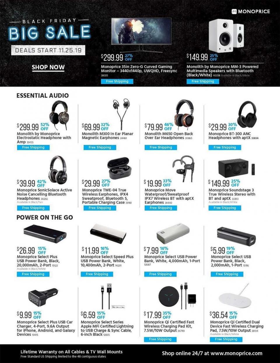 Monoprice black friday ad