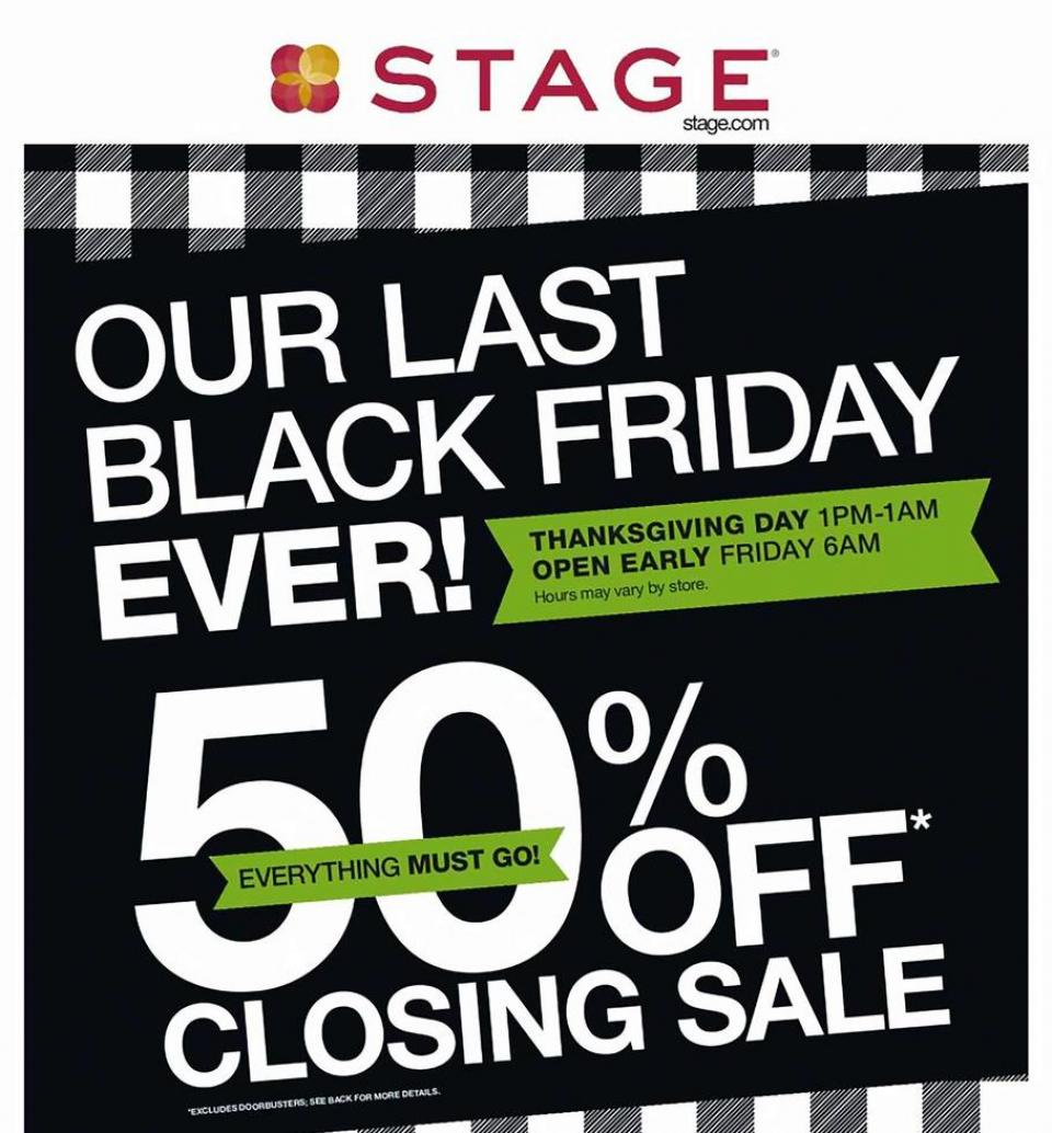 Stage Stores black friday ad