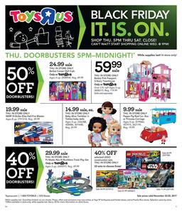 Toys R Us Black Friday Ad 2017