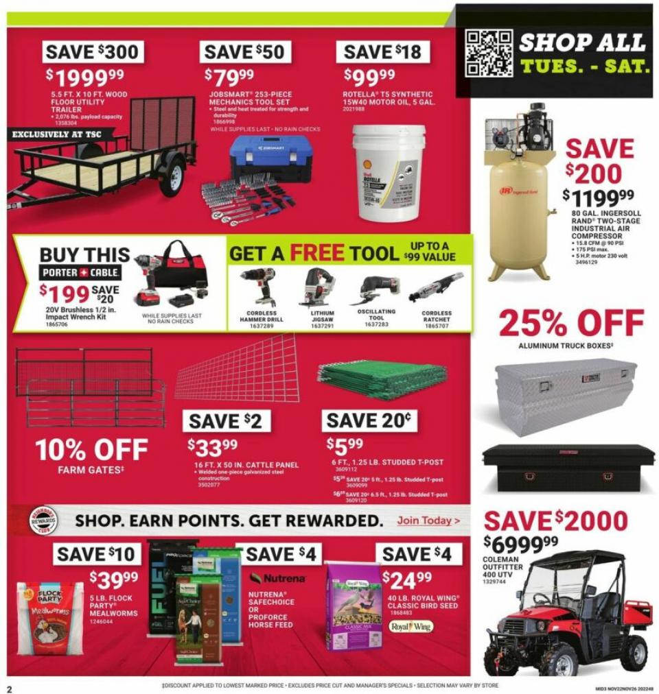 Tractor Supply Company Black Friday 2022 WeeklyAds2