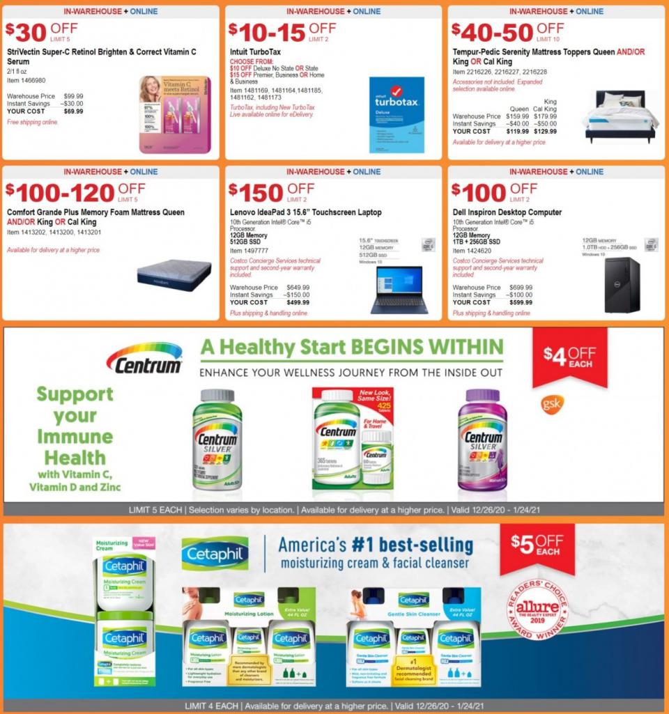 Costco Ad Dec 26 2020 - Jan 24 2021 - WeeklyAds2