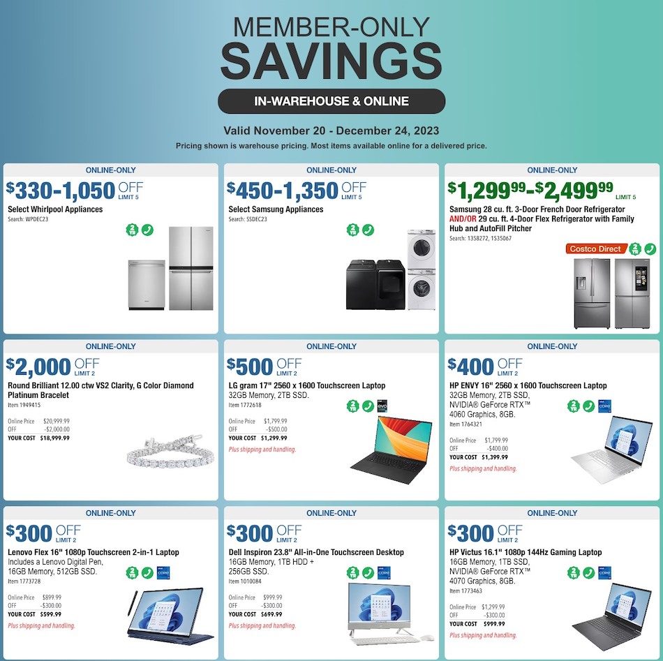 Costco Ad Nov 20 Dec 24, 2023 WeeklyAds2