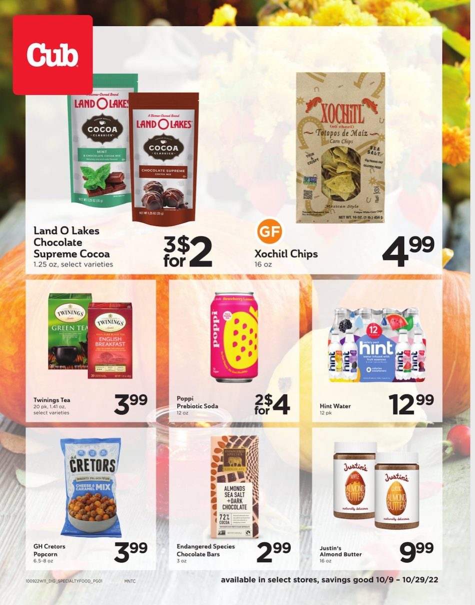 Cub Ad Special Savings Oct 9 29, 2022 WeeklyAds2