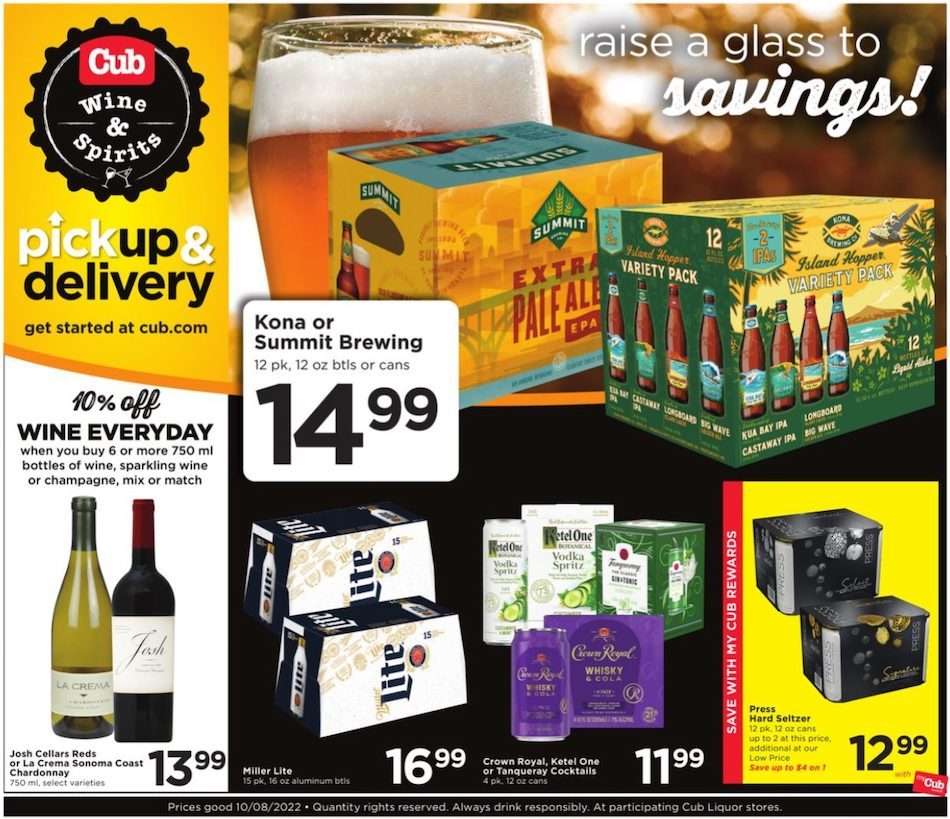 Cub Foods Liquor Ad Oct 2 - Nov 5, 2022 - WeeklyAds2