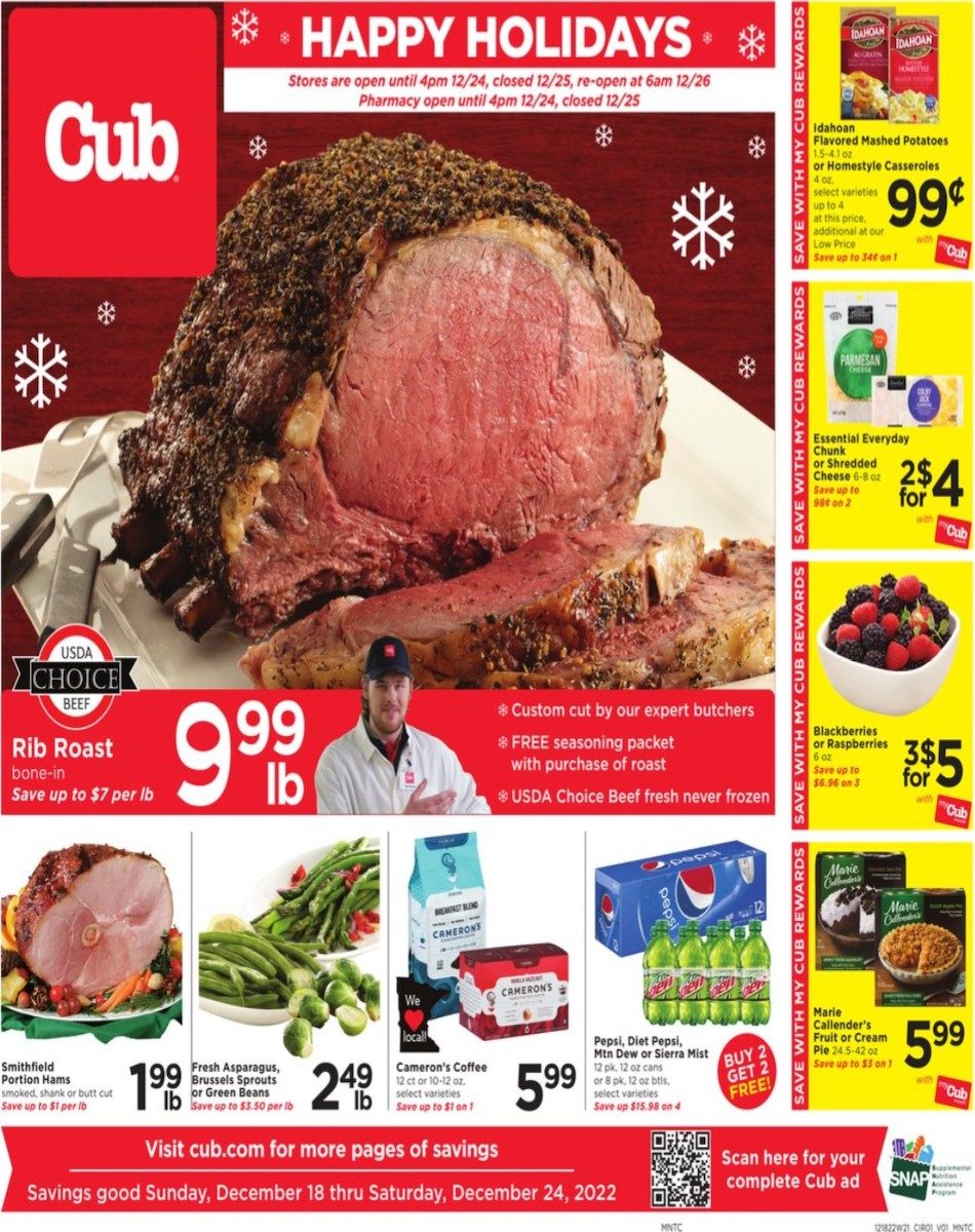 Cub Foods Weekly Ad Holiday Dec 18 24, 2022 WeeklyAds2