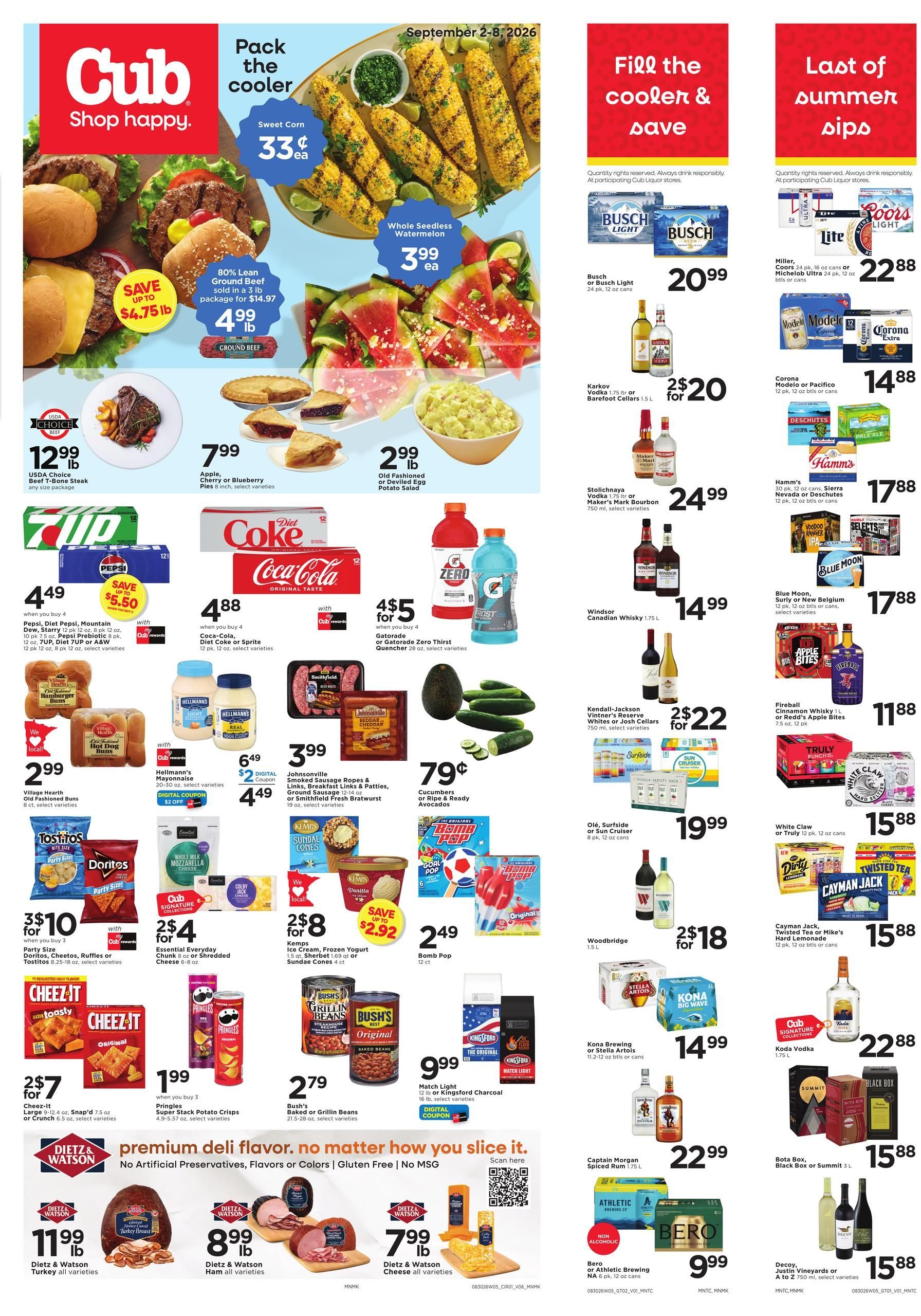 Cub Weekly Savings September 2 - 8, 2026 page 1