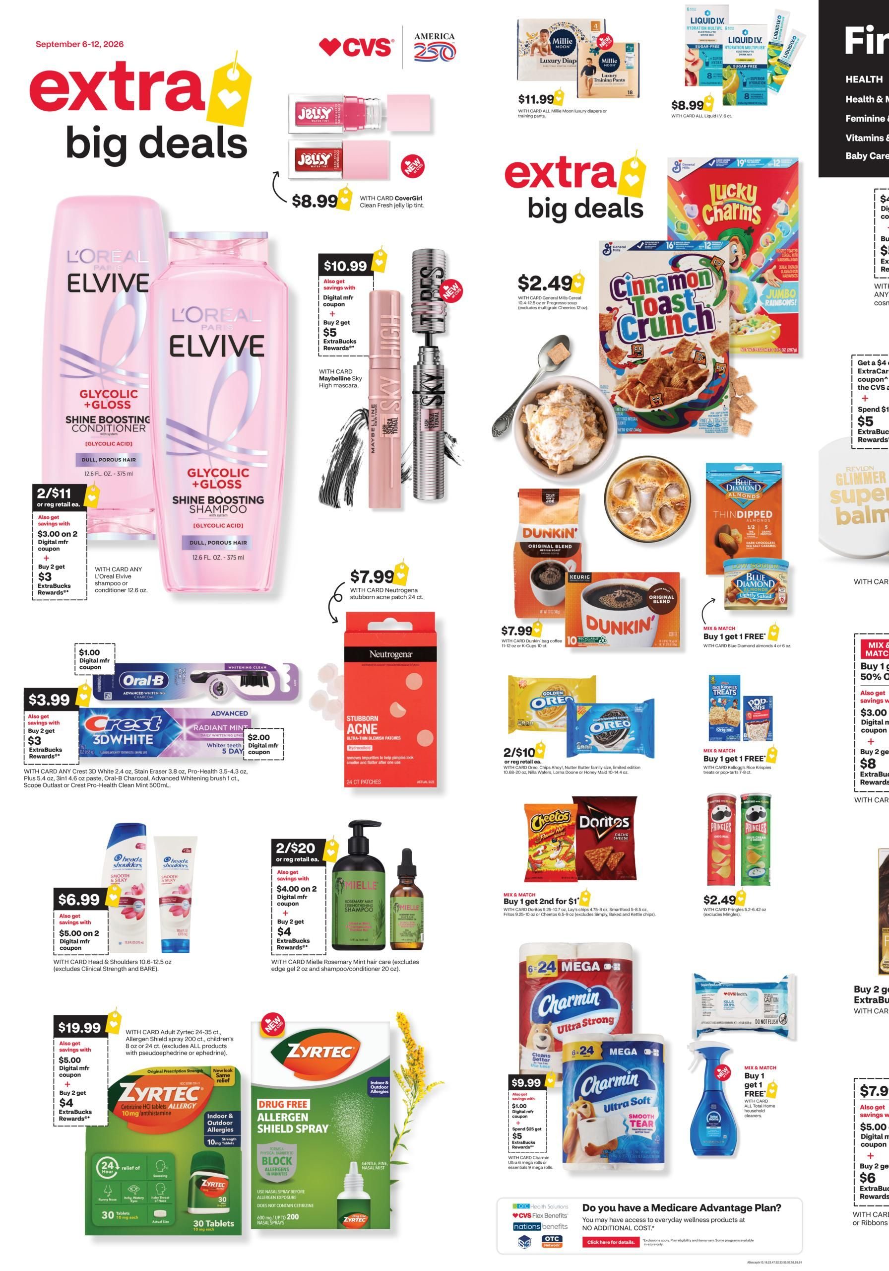 CVS Pharmacy Weekly Ad September 6 - 13, 2026 page 1