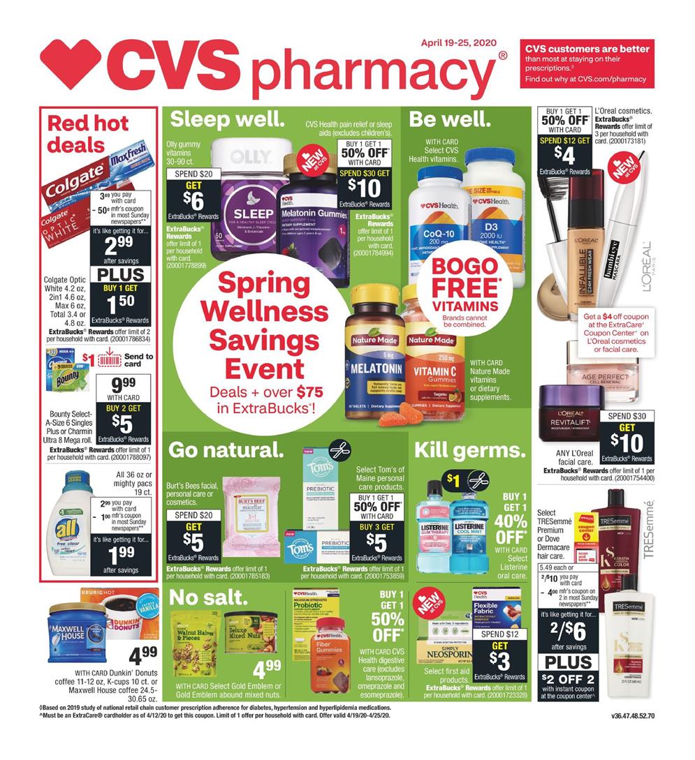 CVS Weekly Ad Apr 19 25, 2020 WeeklyAds2