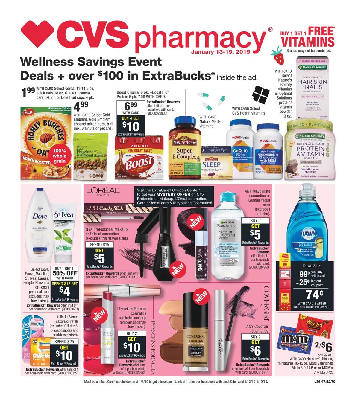 CVS Weekly Ad Jan 13 - 19 2019 page 1